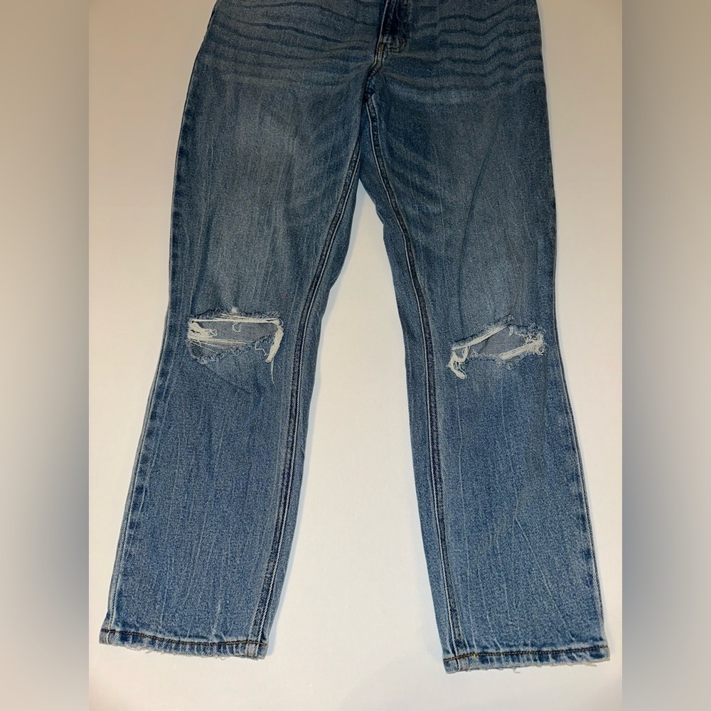 Abercrombie & Fitch Curve Love High Rise Skinny Jeans Women’s 10 Blue Stretch - Picture 2 of 8
